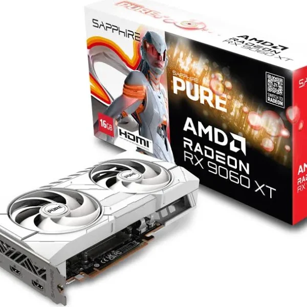 Sapphire Pure AMD Radeon™ RX 9060 XT Gaming OC 16GB Dual HDMI/DP