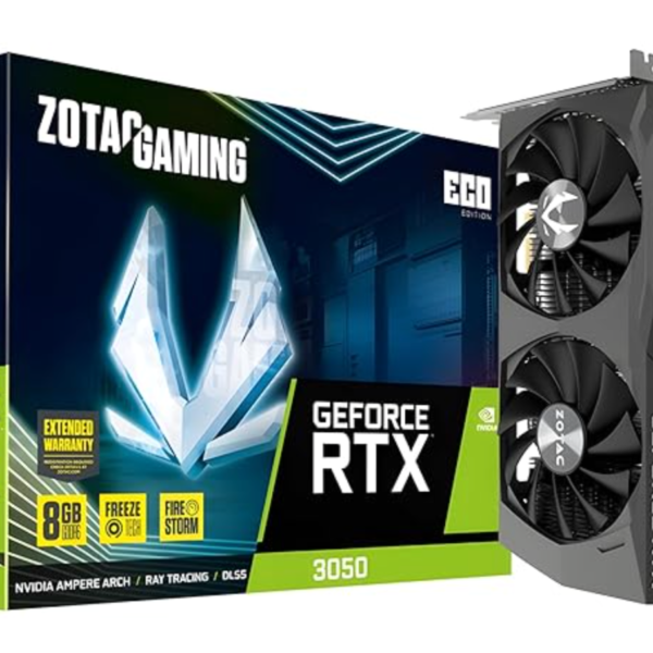 ZOTAC Gaming GeForce RTX 3050 ECO 8GB GDDR6 Graphics Card