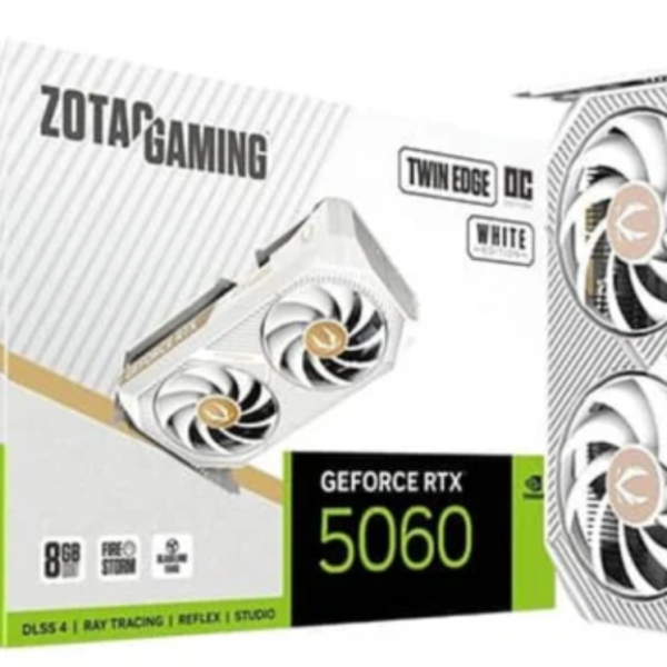 ZOTAC Gaming GeForce RTX 5060 Twin Edge OC White 8GB NVIDIA Graphic Card